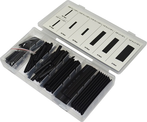 GRIP - 127 PC HEAT SHRINK TUBING ASSORTMENT 